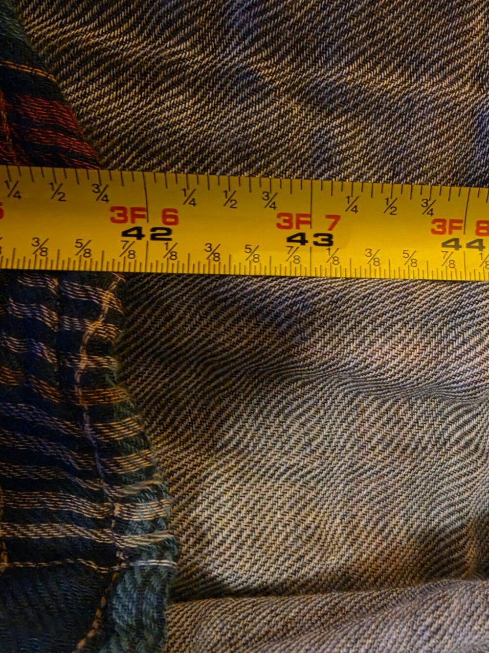 Natural Life Cooper Shirt Navy Red Plaid Cotton Dress Sz XL - Picture 10 of 14